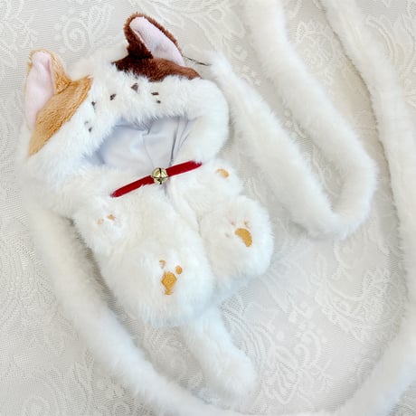 【ぬいバッグ】【ぬい服】ふわふわショルダーストラップ付き ぬいぐるみ用着ぐるみ【15cm 用】【推し活グッズ】