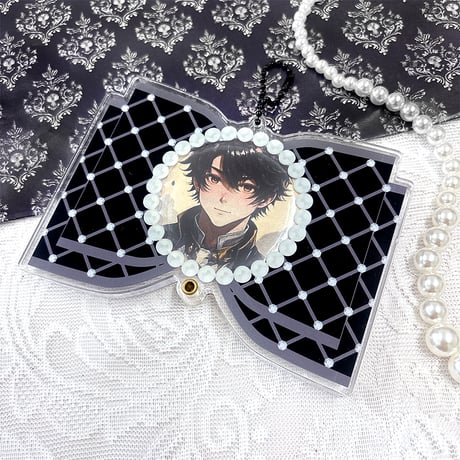【G.triGerオリジナル 推し活グッズ】アクリル缶バッジケース【リボン】58mm缶バッジ・アクスタ用