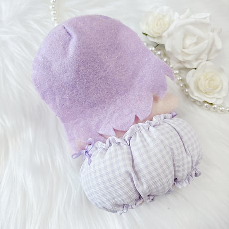 【ぬい服】ぬいぐるみ用かぼちゃ パンツ&よだれかけセット 【15〜20cm 用】【推し活グッズ】