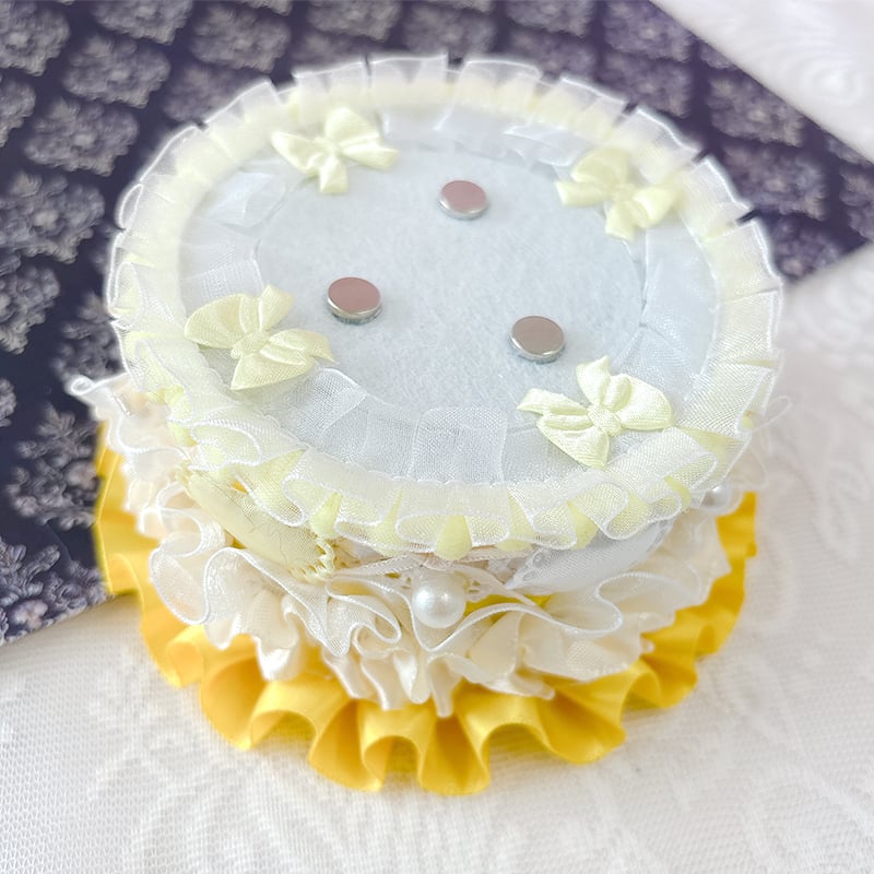 G.triGerオリジナル 推し活グッズ】ホールケーキ型ロゼット【缶バッジ