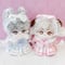 【ぬい服】ぬいぐるみ用ワンピース＆ヘッドドレスセット 10~15cm用【推し活グッズ】