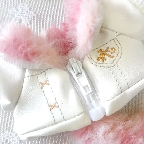 【ぬい服】ふわふわしっぽ付き革ジャケット 【推し活グッズ】
