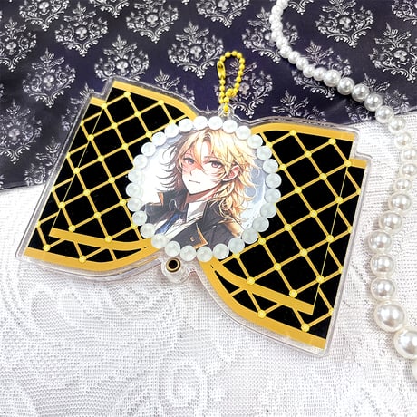 【G.triGerオリジナル 推し活グッズ】アクリル缶バッジケース【リボン】58mm缶バッジ・アクスタ用