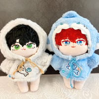 【ぬい服】ぬいぐるみ用ポンチョ (20cm 用 )【サメ・アザラシ】【推し活グッズ】