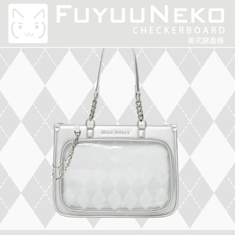 【FUYUUNEKO】アーガイル痛バッグ milk dolly【推し活グッズ】