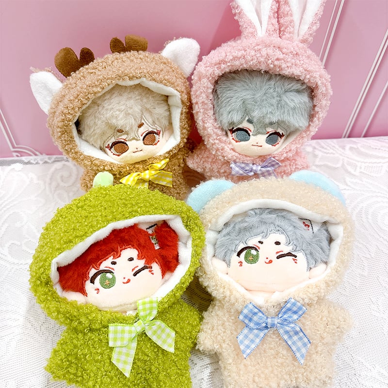 ぬい服】ぬいぐるみ用 もこもこ ボア着ぐるみ (10cm用)【推し活グッズ