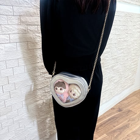ハート型ぬいぐるみ痛バッグ【推し活グッズ】