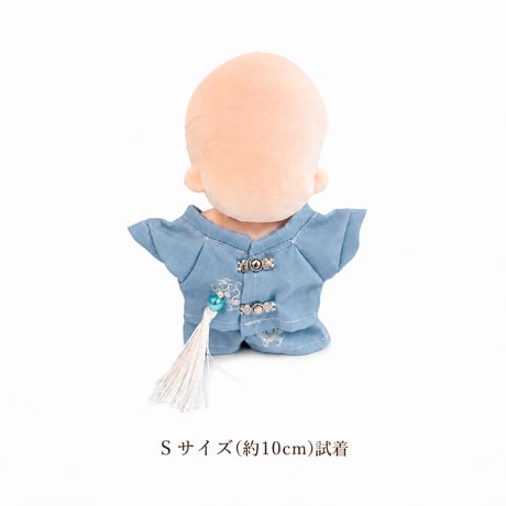 【10～15cmぬい服】10～15cmぬい服 中華風 豪華セットアップ (シャツ＆パンツ)