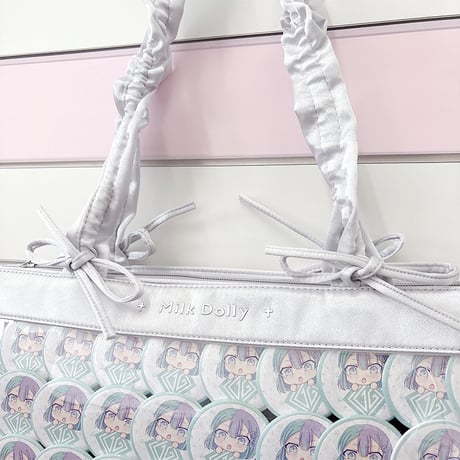 【FUYUUNEKO】A3サテン痛バッグ milk dolly【推し活グッズ】