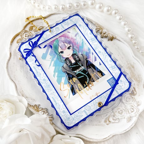 【G.triGerオリジナル 推し活グッズ】アクリルフレーム 【花柄】トレカ・アクスタ用