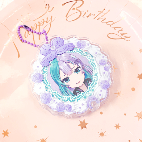 【G.triGerオリジナル 推し活グッズ】アクリル缶バッジケース(ケーキ)【58mm缶バッジ・アクスタ用】
