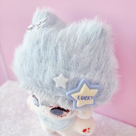 ぬい服　ぬいぐるみ用猫耳ニット帽&スタイセット【10cm用】【推し活グッズ】