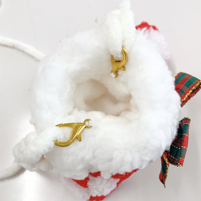 ぬい服】クリスマス靴下&サンタ帽セット 10cm用 | G.triGer