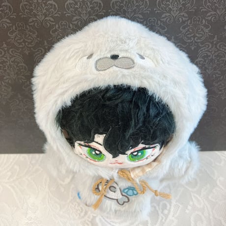 【ぬい服】ぬいぐるみ用ポンチョ (20cm 用 )【サメ・アザラシ】【推し活グッズ】