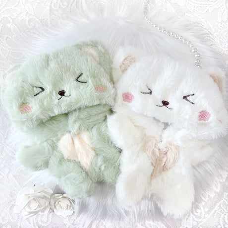 【ぬい服】ふわふわくま着ぐるみ【20cm用】【推し活グッズ】