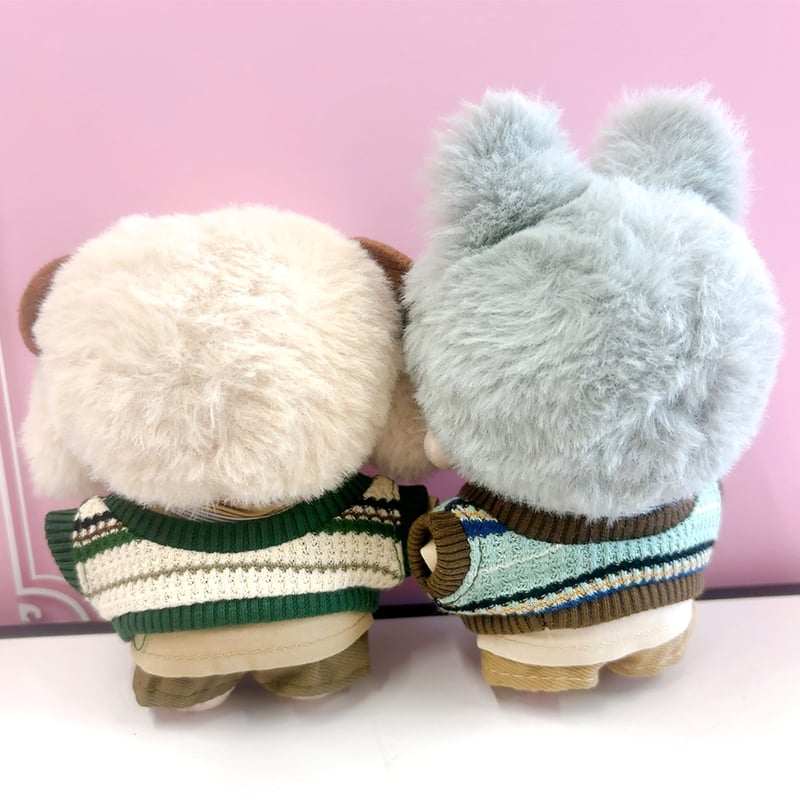 ぬい服】シャツ&パンツ&ベスト&ネクタイ&名札セット 10cm用 | G.triGer