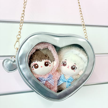 ハート型ぬいぐるみ痛バッグ【推し活グッズ】