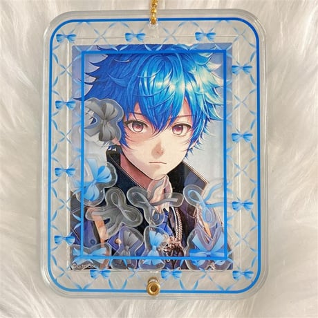 【G.triGerオリジナル 推し活グッズ】パーツ入りアクリルフレーム 【リボン】【トレカ・アクスタ用】