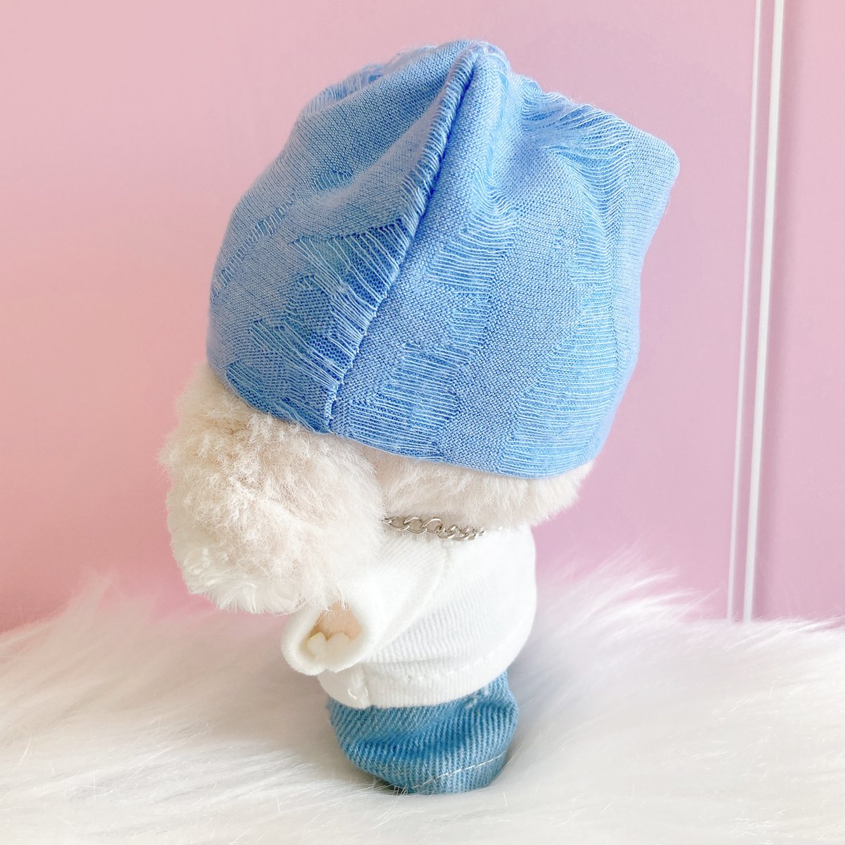 ぬい服】ニット帽&Tシャツ&パンツ&ネックレスセット 10cm用 | G.triGer