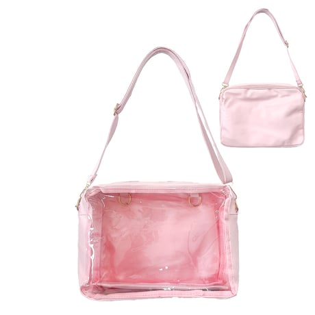ぬいぐるみ用フェイクレザー痛ショルダーバッグ