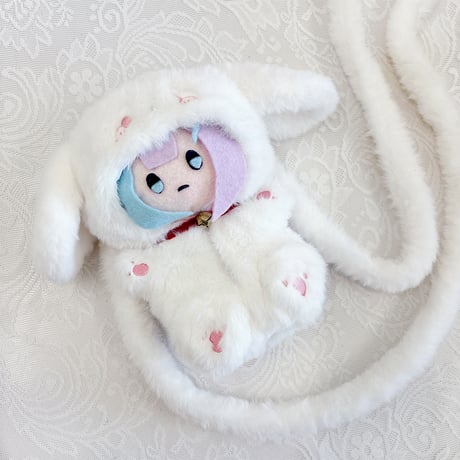 【ぬいバッグ】【ぬい服】ふわふわショルダーストラップ付き ぬいぐるみ用着ぐるみ【15cm 用】【推し活グッズ】