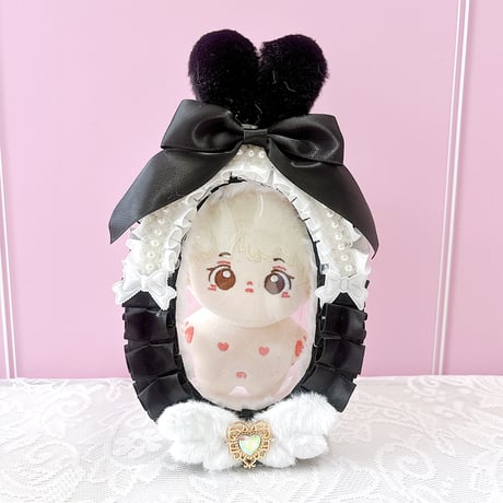 【G.triGerオリジナル】うさ耳付きデコレーションぬいポーチ【ぬいバッグ,ぬいポーチ】【推し活グッズ】
