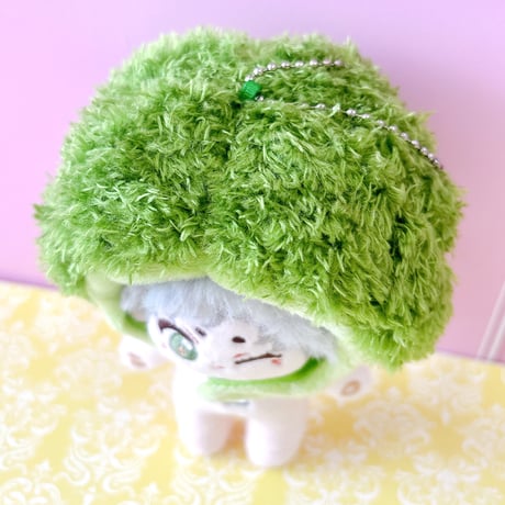 ぬい服　ぬいぐるみ用着ぐるみキャップ【ブロッコリー】10cm用【推し活グッズ】