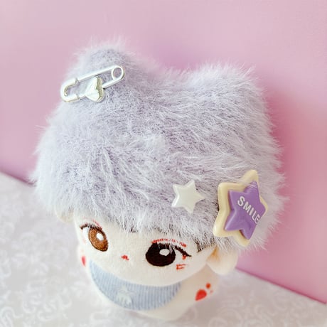 ぬい服　ぬいぐるみ用猫耳ニット帽&スタイセット【10cm用】【推し活グッズ】