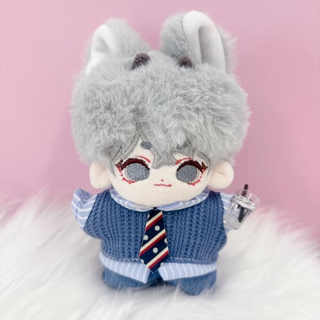 ぬい服　ネクタイ付きシャツ&パンツセット　10cm用【推し活グッズ】