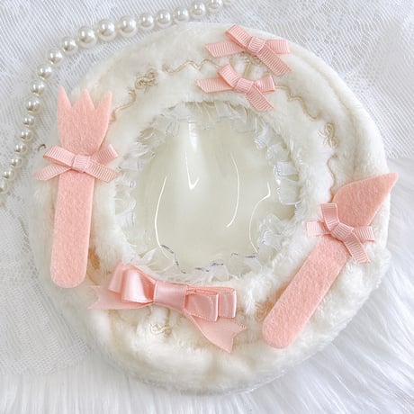 カラトリー装飾付きぬいポーチ【10cm用】【推し活グッズ】