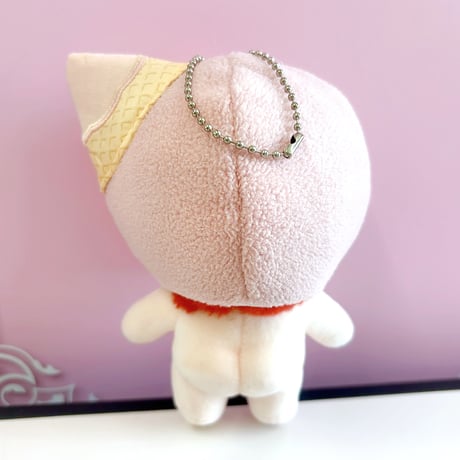 【ぬい服】アイスクリーム型着ぐるみキャップ 10cm用
