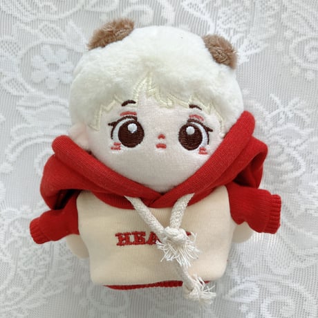 【ぬい服】ぬいぐるみ用ツノ付きパーカー(10cm用)【推し活グッズ】