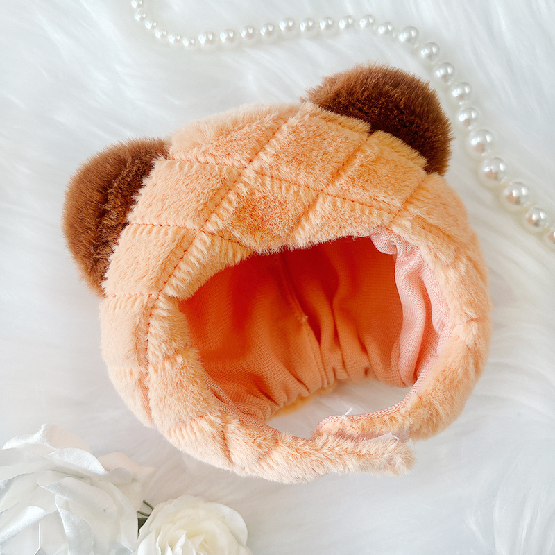 ぬい服】【PANDAPAN】ぬいぐるみ用着ぐるみキャップ( メロンパン ぬい服】【PANDAPAN】ぬいぐるみ用着ぐるみキャップ( メロンパン