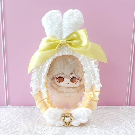 【G.triGerオリジナル】うさ耳付きデコレーションぬいポーチ【ぬいバッグ,ぬいポーチ】【推し活グッズ】