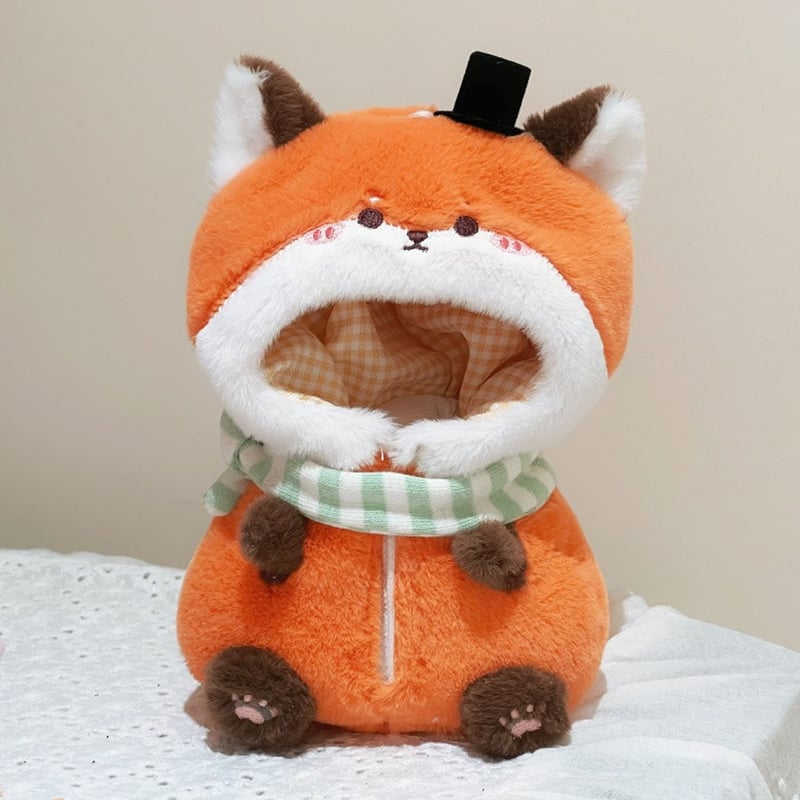 ぬい服】ぬいぐるみ用立体着ぐるみ【狐・黒猫・うさぎ】 10cm用