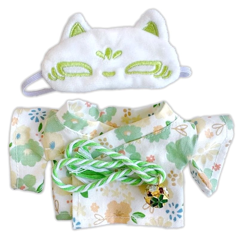 ぬい服】和装セット(浴衣&帯&狐面セット) 10cmぬいぐるみ用 | G.triGer