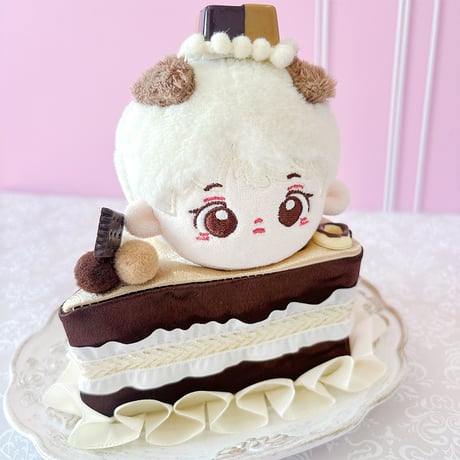 ぬい服　ショートケーキ型ぬいぐるみ用着ぐるみ　10cm用【推し活グッズ】