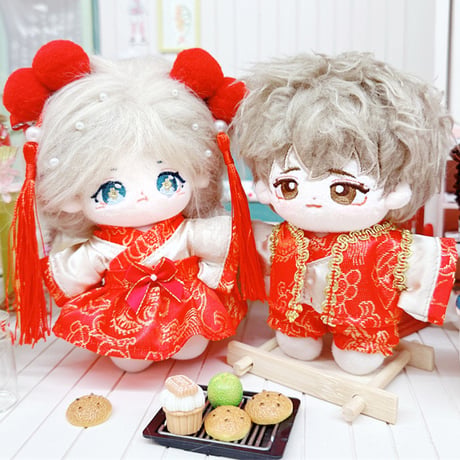 【ぬい服】ぬいぐるみ用チャイナ服 　10~15cm 用【推し活グッズ】