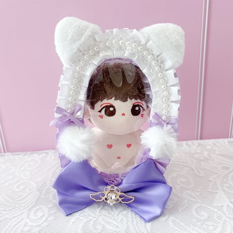 【G.triGerオリジナル】猫耳付きデコレーションぬいポーチ【ぬいバッグ,ぬいポーチ】【推し活グッズ】