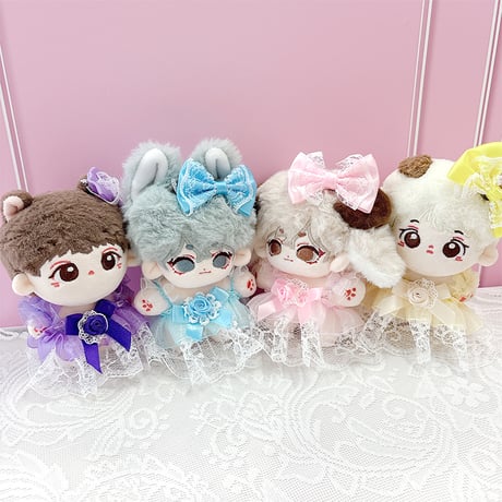 【ぬい服】ぬいぐるみ用カラフルドレス 10cm 用【推し活グッズ】