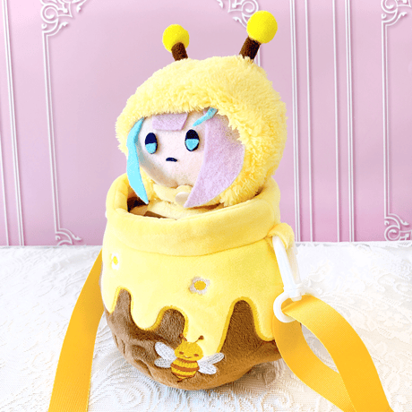 【ぬいバッグ】【ぬい服】ぬいぐるみ用はちみつ壺バッグ 15cm～20cm用【推し活グッズ】