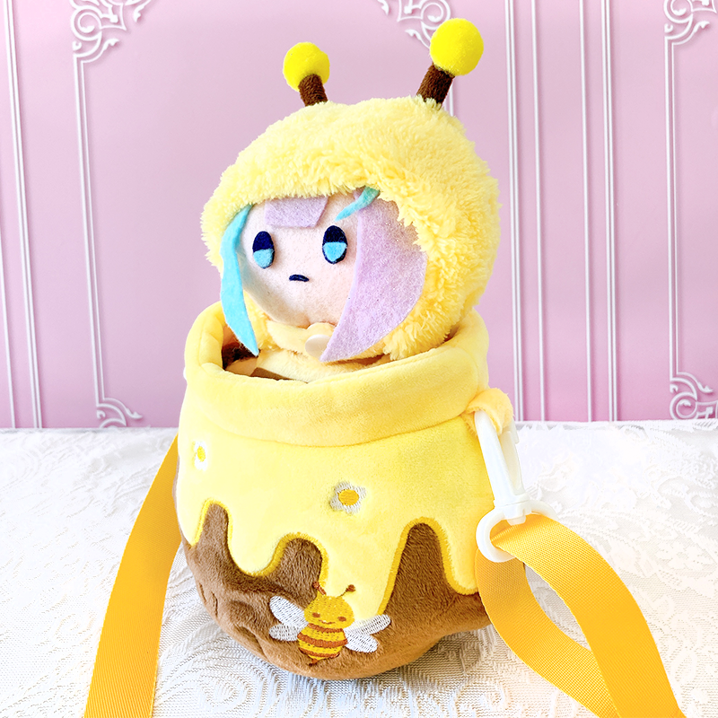 ぬいバッグ】【ぬい服】ぬいぐるみ用はちみつ壺バッグ 15cm ぬいバッグ】【ぬい服】ぬいぐるみ用はちみつ壺バッグ 15cm