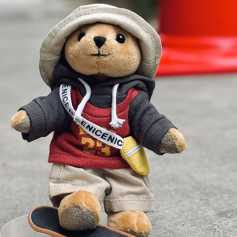 ぬい服】バスケビブス風パーカー 細身のぬいぐるみ・ドール用 | G.triGer