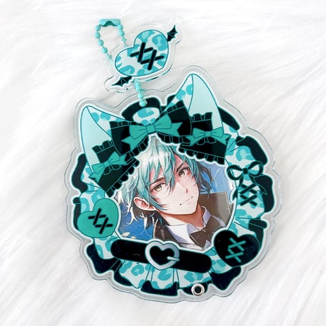 【G.triGerオリジナル 推し活グッズ】缶バッジ用アクリルフレーム 【ヒョウ柄】58mm用