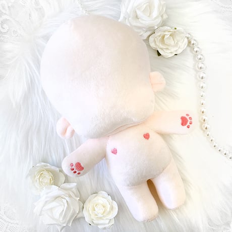 推しぬい 韓国ぬい風ボディ 20cm　肉球　刺繍【推し活グッズ】