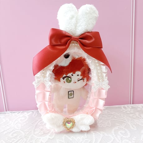 【G.triGerオリジナル】うさ耳付きデコレーションぬいポーチ【ぬいバッグ,ぬいポーチ】【推し活グッズ】