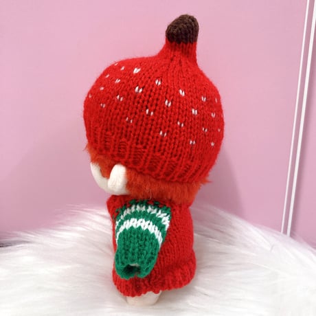 【ぬい服】クリスマスセーター&ニット帽セット　10cm用