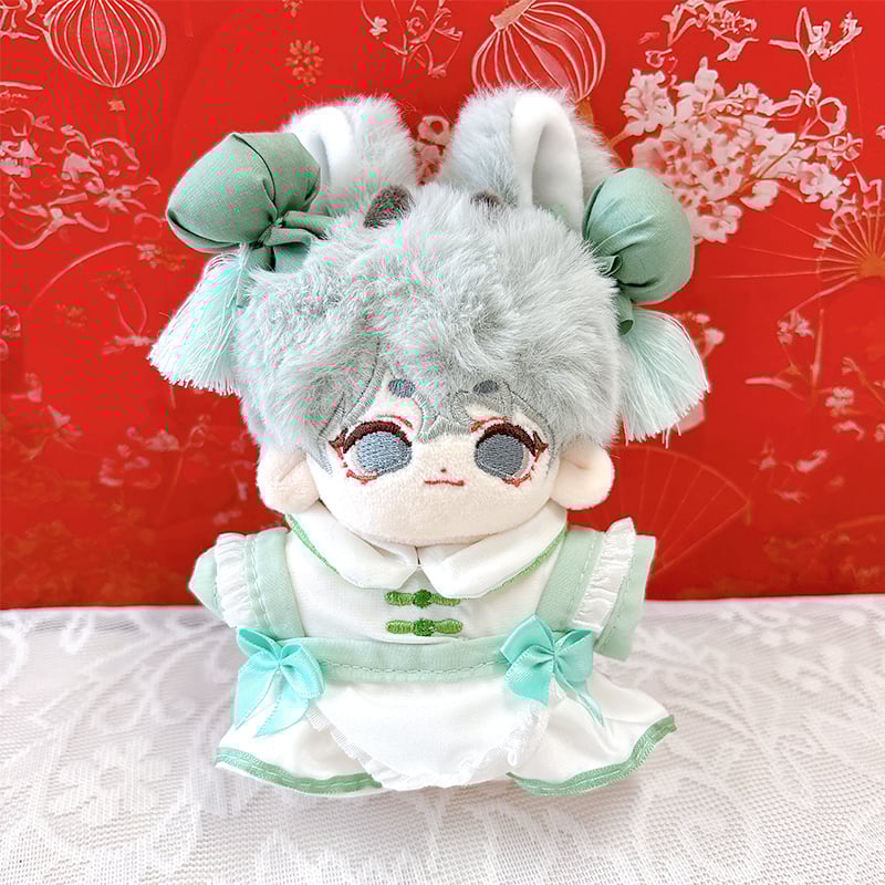 ぬい服】 ぬいぐるみ用チャイナエプロン&ヘッドドレスセット ぬい服】 ぬいぐるみ用チャイナエプロン&ヘッドドレスセット
