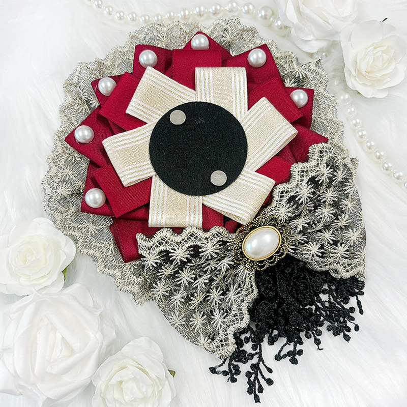 G.triGerオリジナル 推し活グッズ】レースリボンロゼット【缶バッジ 痛