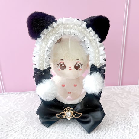 【G.triGerオリジナル】猫耳付きデコレーションぬいポーチ【ぬいバッグ,ぬいポーチ】【推し活グッズ】